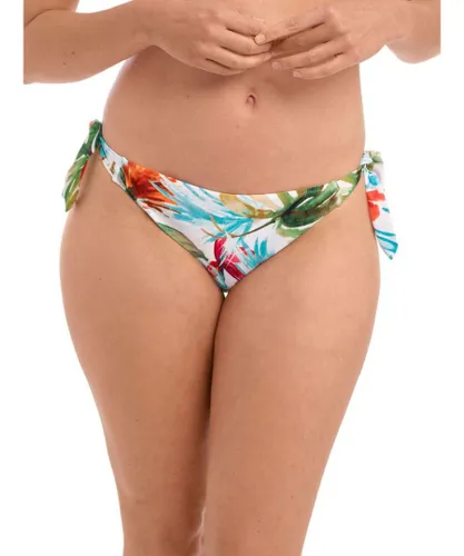 Fantasie Womens Kiawah Island Tie Side Bikini Brief - White Polyamide