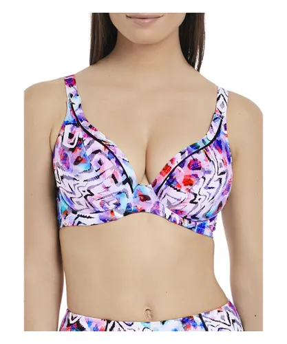 Fantasie Womens Malundi Plunge Bikini Top - Multicolour Nylon