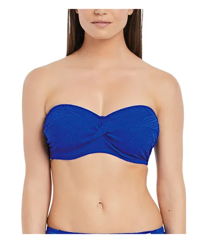 Fantasie Womens Ottawa Strapless Bikini Top Pacific Blue Polyamide