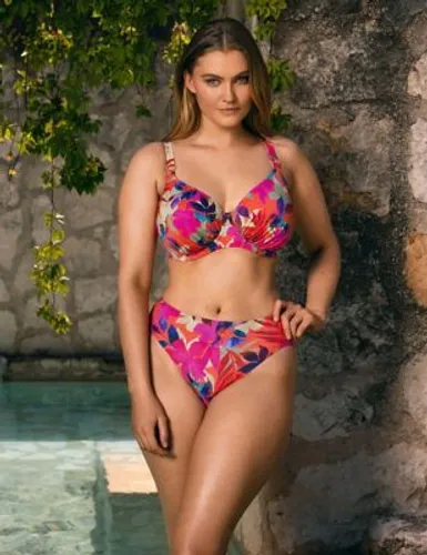Fantasie Womens Playa Del Carmen Printed Wired Bikini Top - 32DD - Pink Mix, Pink Mix