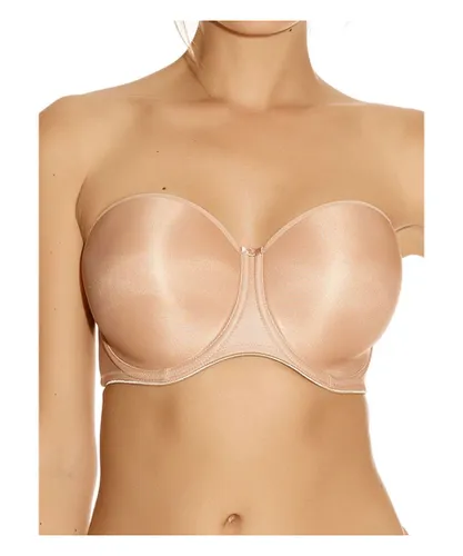 Fantasie Womens Smoothing Moulded Strapless Bra - Beige Cotton