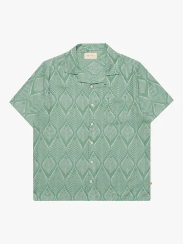 Far Afield Stachio Short Sleeve Shirt, Green - Green - Male