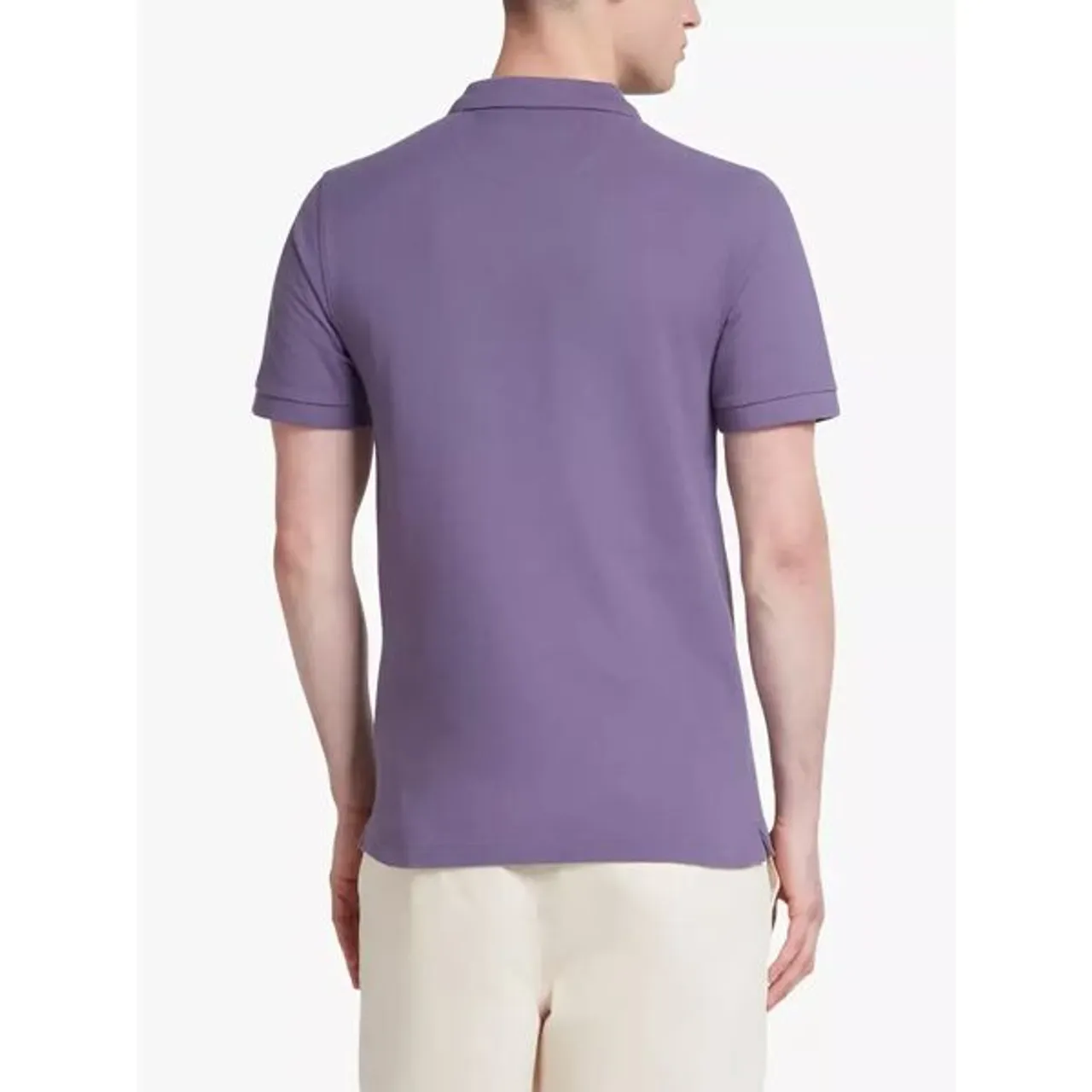 Farah Blanes Organic Cotton Short Sleeve Polo Shirt - Slate Purple - Male