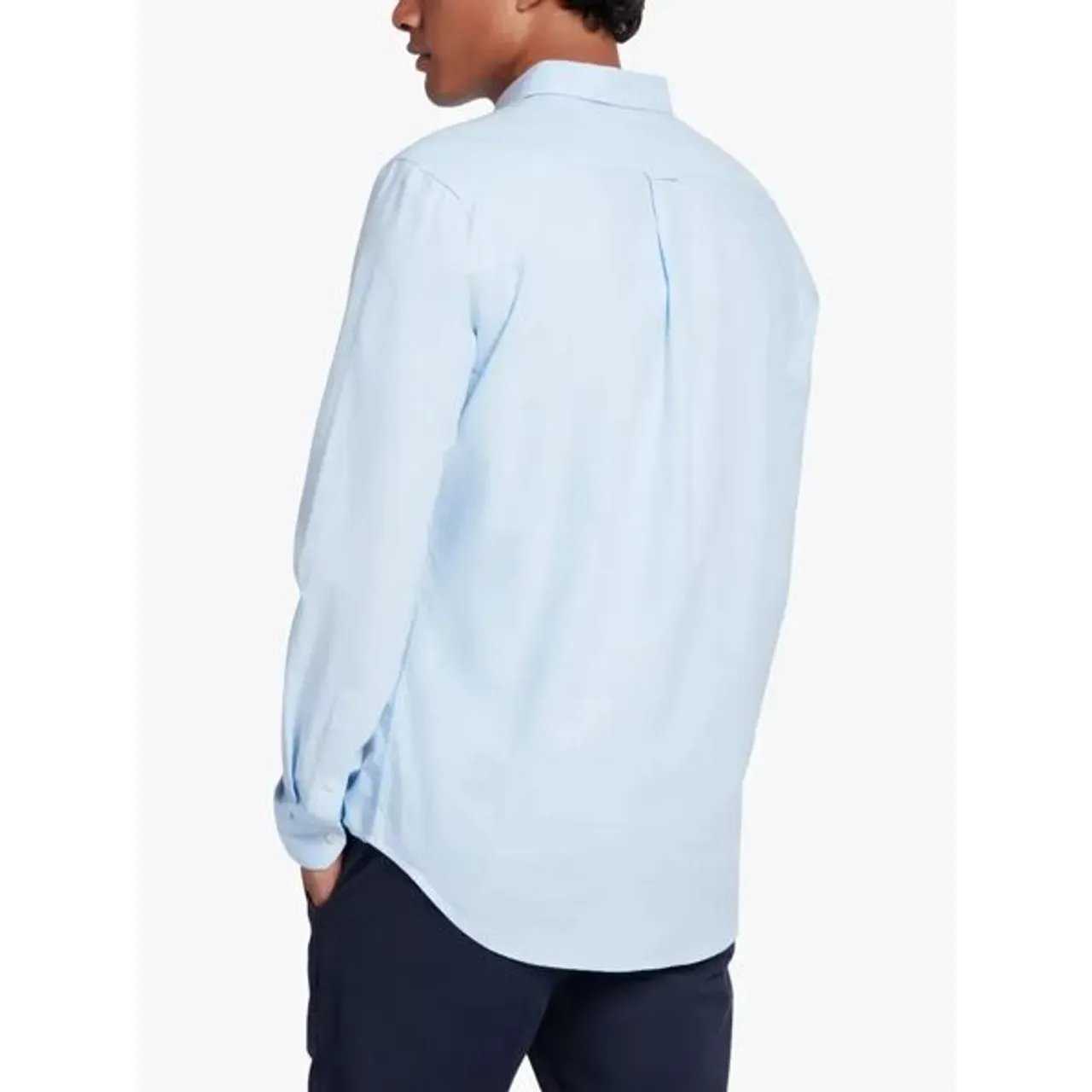 Farah Brewer Slim Fit Organic Cotton Oxford Shirt - 468 Sky Blue - Male