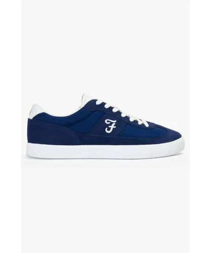 Farah Footwear Mens Navy 'Stanton' Casual Lace Up Trainers Rubber