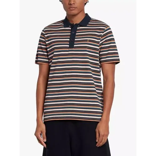 Farah Mandarin Jolla Striped Polo Shirt