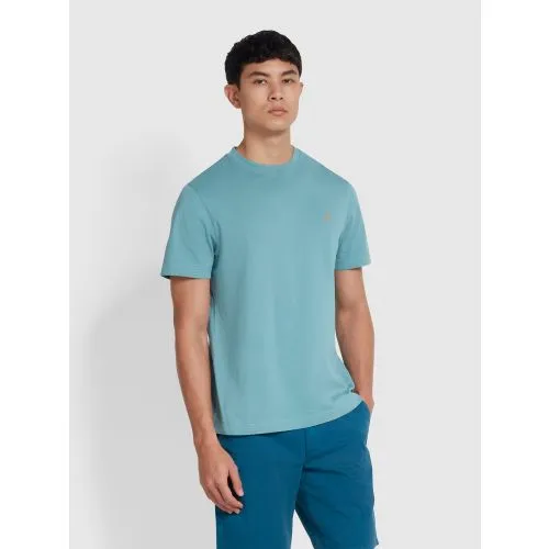 Farah Mens Brook Blue Regular Fit Danny T-Shirt