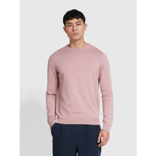 Farah Mens Dark Pink Mullen Sweater