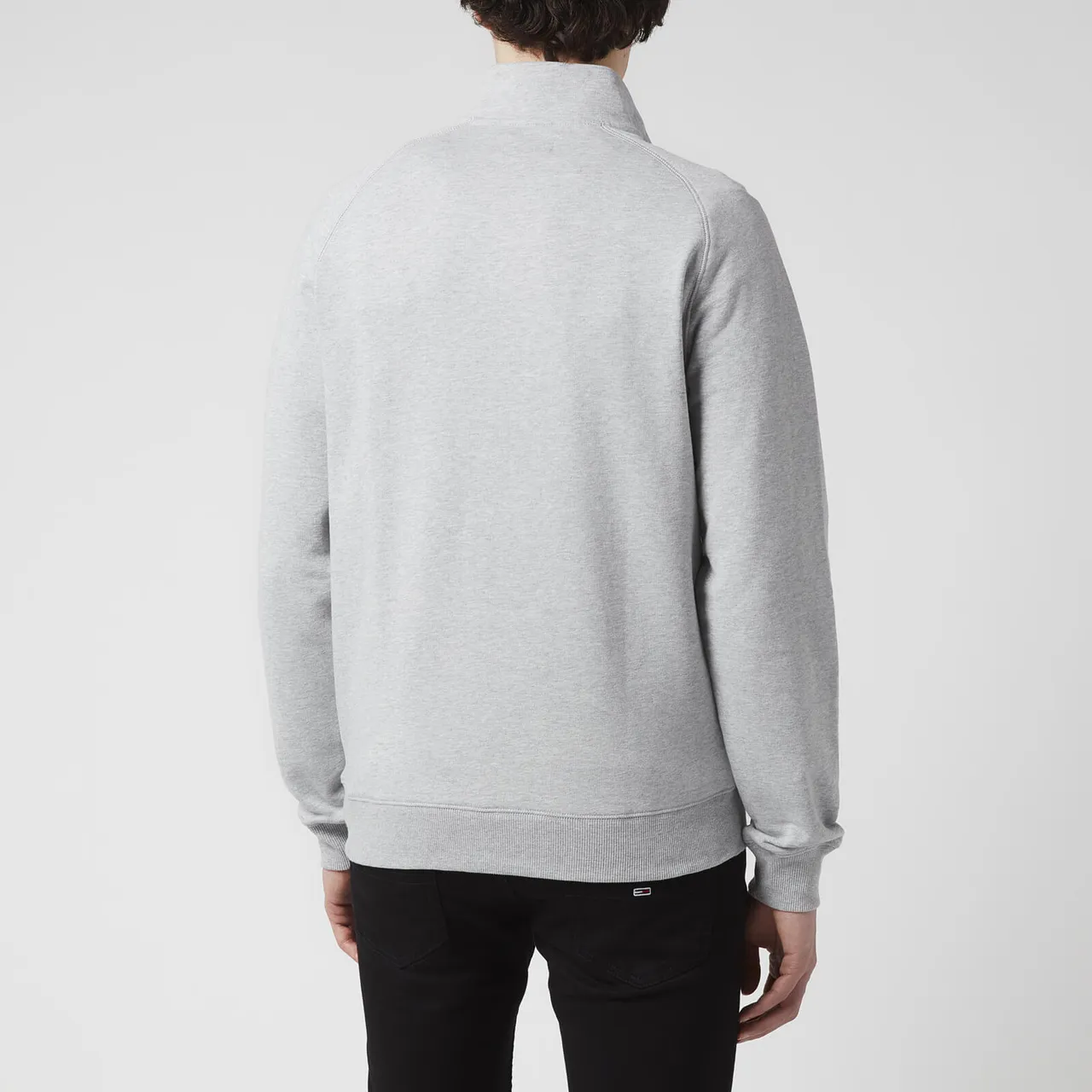 Farah Men's Jim Quarter Zip Sweatshirt - Light Grey Marl