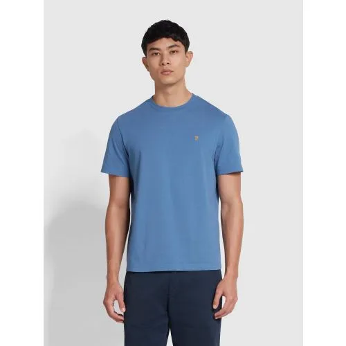 Farah Mens Sheaf Blue Regular Fit Danny T-Shirt