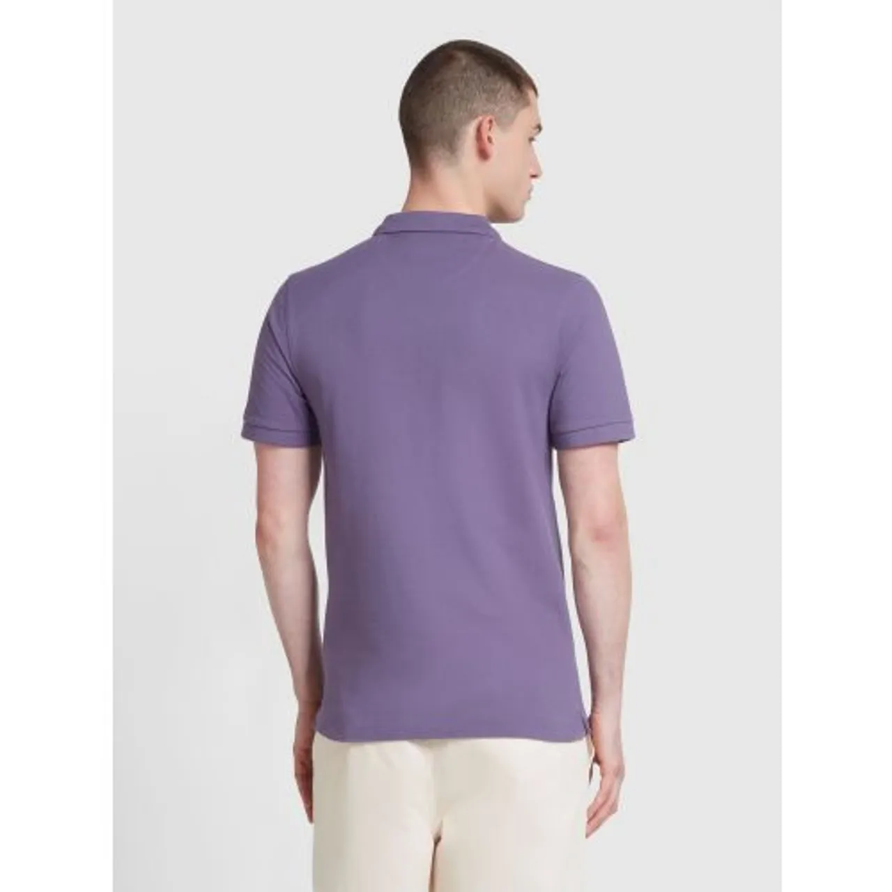 Farah Mens Slate Purple Blanes Polo Shirt