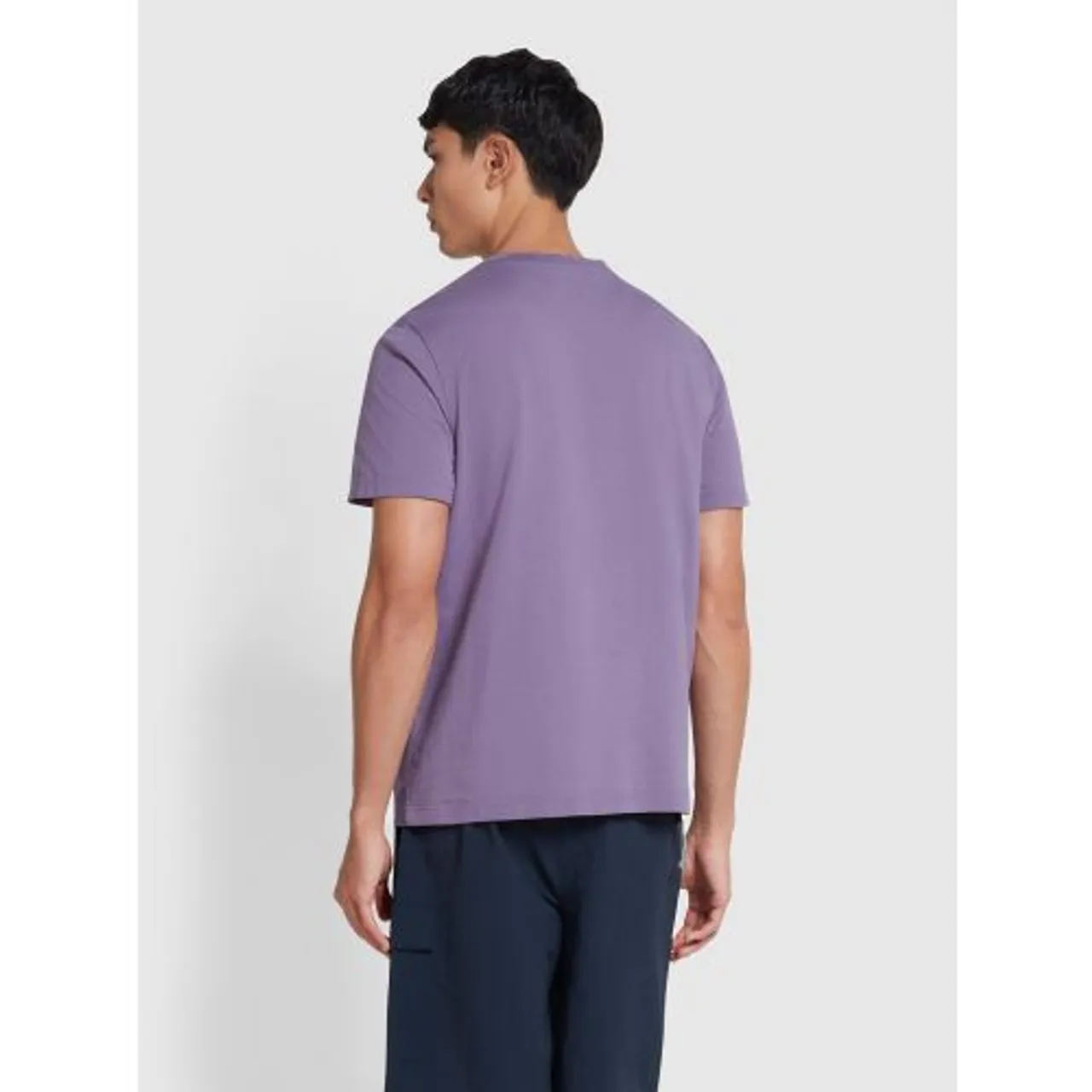Farah Mens Slate Purple Regular Fit Danny T-Shirt
