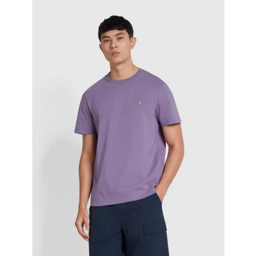 Farah Mens Slate Purple Regular Fit Danny T-Shirt