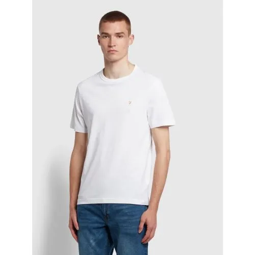 Farah Mens White Danny T-Shirt