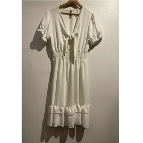 Fashion brands  9176-BLANC  women's Dress in White