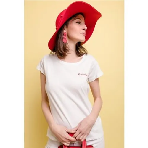 Fashion brands  -  women's T shirt in White