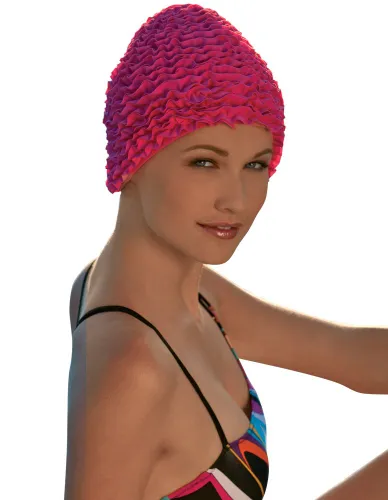 Fashy Women's Frill Ruffle Swimhat - Pink