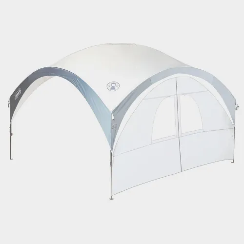 FastPitch Event Shelter Pro L Sunwall With Door, White