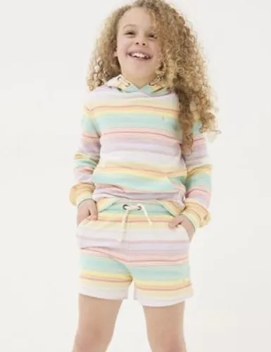 Fatface Girls Pure Cotton Striped Shorts (3-13 Yrs) - 3-4 Y - Multi, Multi