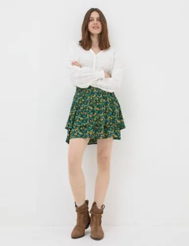Fatface Womens Floral Mini Skater Skirt - 10REG - Multi, Multi