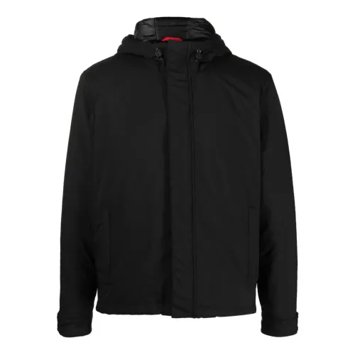 Fay , Black Technical Fabric Jacket ,Black male, Sizes: