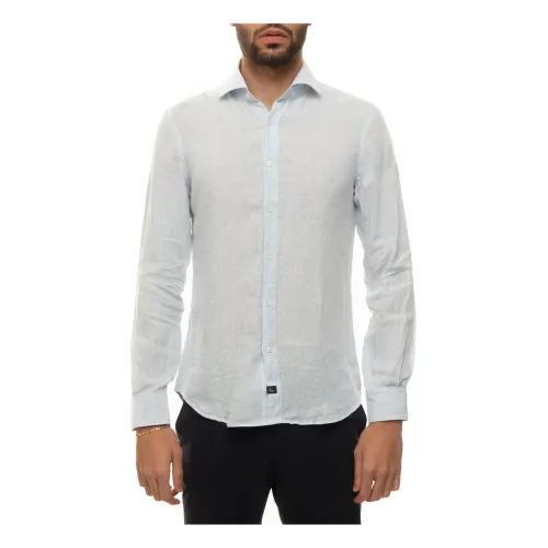 Fay , Casual shirt ,Blue male, Sizes: