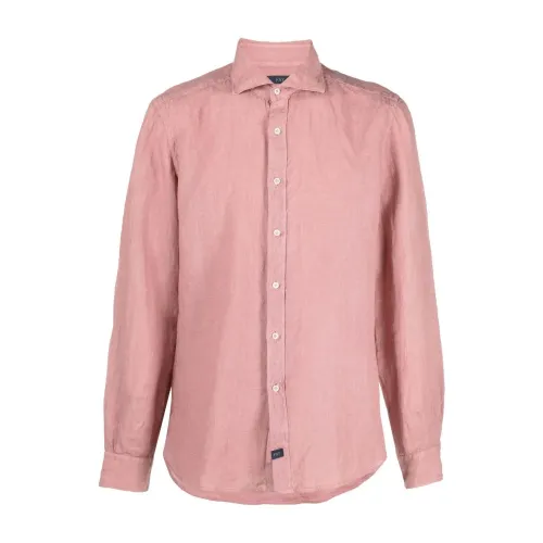 Fay , Fay Shirts Pink ,Pink male, Sizes: