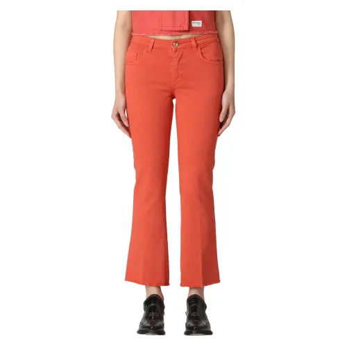 Fay , Flared Jeans ,Red female, Sizes: