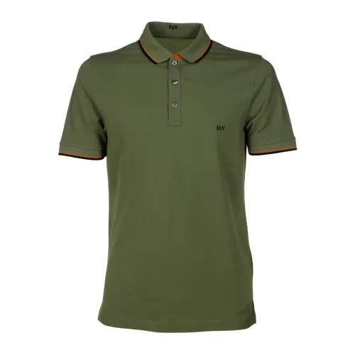 Fay , Polo Shirt ,Green male, Sizes: