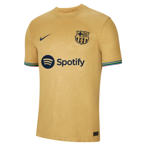F.C. Barcelona 2022/23 Stadium Away Men's Nike Dri-FIT Football Shirt - Brown - Polyester