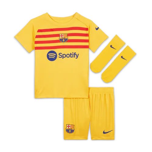 F.C. Barcelona 2023/24 Fourth Baby/Toddler Nike Dri-FIT Football 3-Piece Kit - Yellow - Polyester