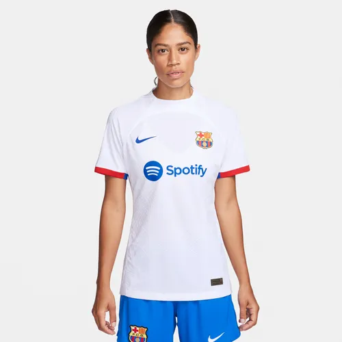 F.C. Barcelona 2023/24 Match Away Women's Nike Dri-FIT ADV Football Shirt - White - Polyester