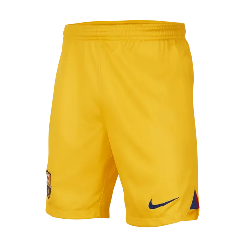 F.C. Barcelona 2023/24 Stadium Fourth Older Kids' Nike Dri-FIT Football Shorts - Yellow - Polyester