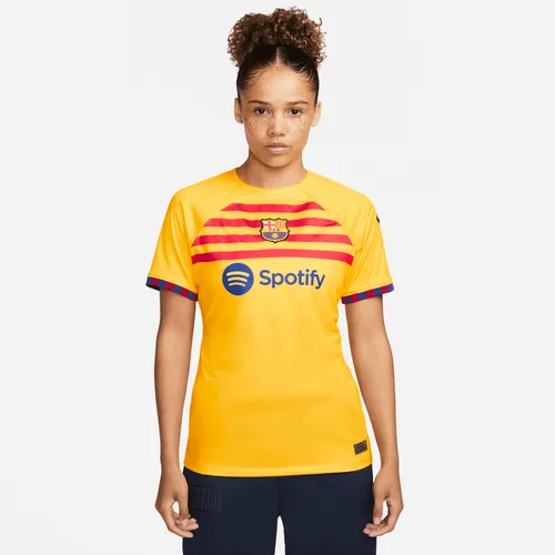F.C. Barcelona 2023/24 Stadium Fourth Women's Nike Dri-FIT Football Shirt - Yellow - Polyester