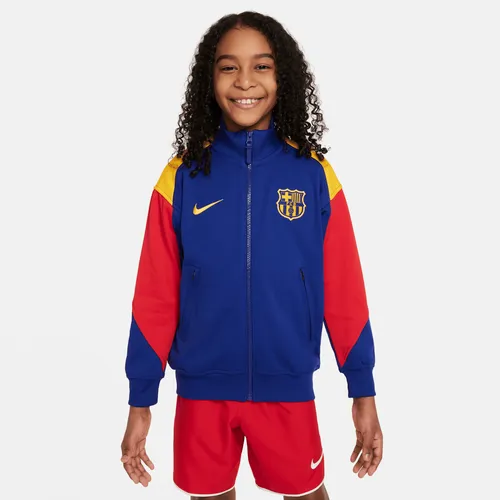 F.C. Barcelona Academy Pro Third Older Kids' Nike Dri-FIT Football Knit Jacket - Blue - Polyester