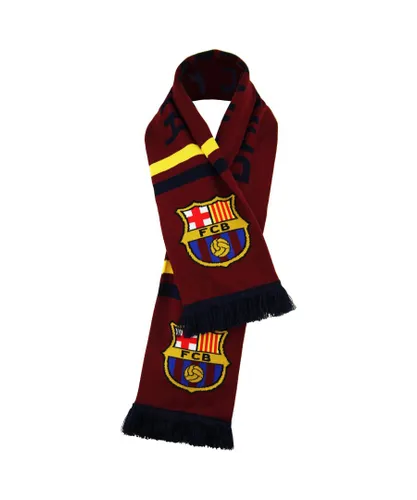 FC Barcelona Logo Mens Scarf - Burgundy - One