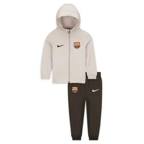 F.C. Barcelona Strike Baby/Toddler Nike Dri-FIT Hooded Tracksuit - Brown - Polyester