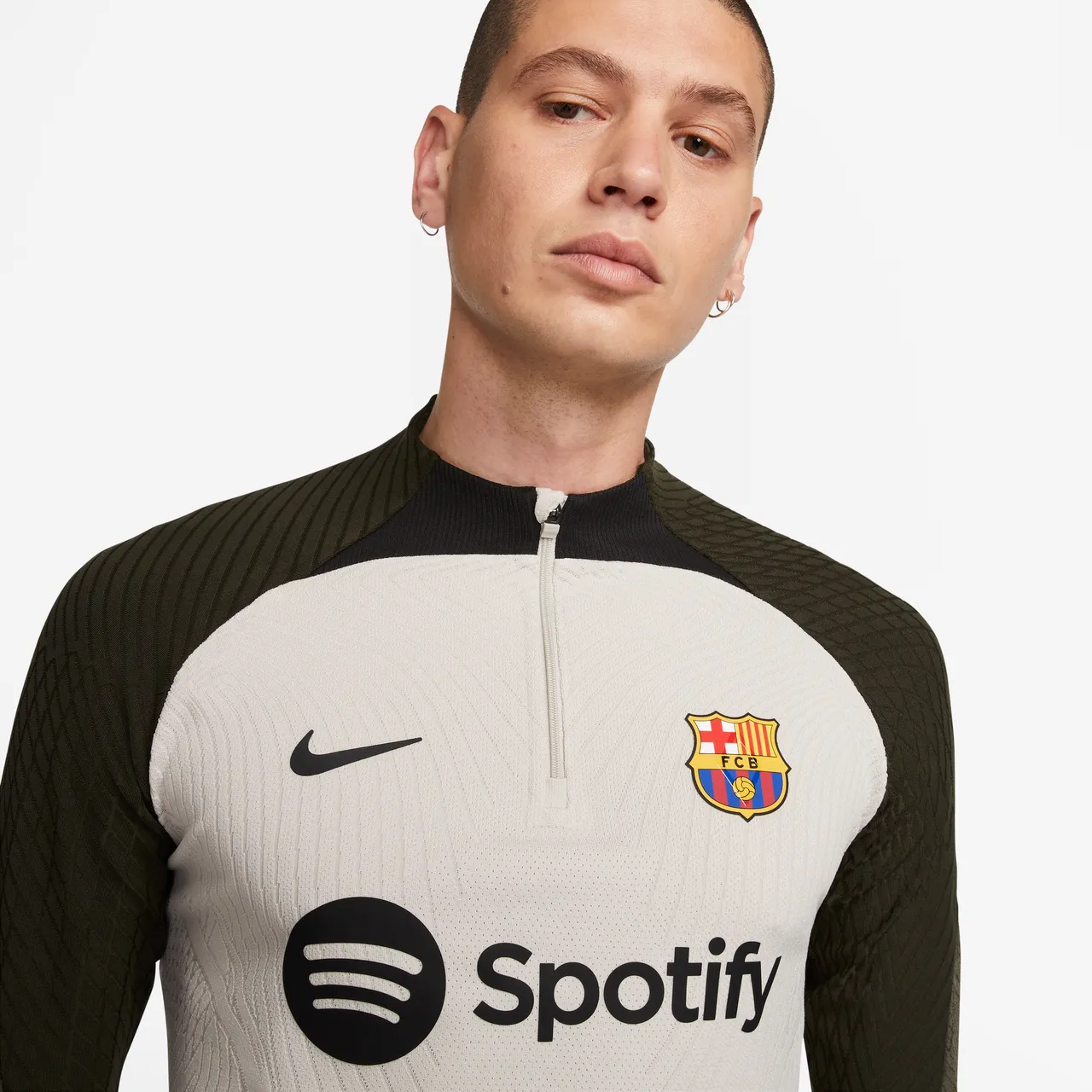 F.C. Barcelona Strike Elite Men's Nike Dri-FIT ADV Knit Football Drill Top - Brown - Polyester