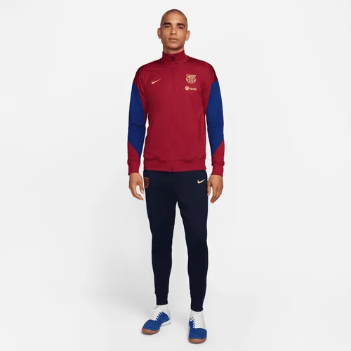 F.C. Barcelona Strike Men's Nike Dri-FIT Football Knit Tracksuit - Red - Polyester