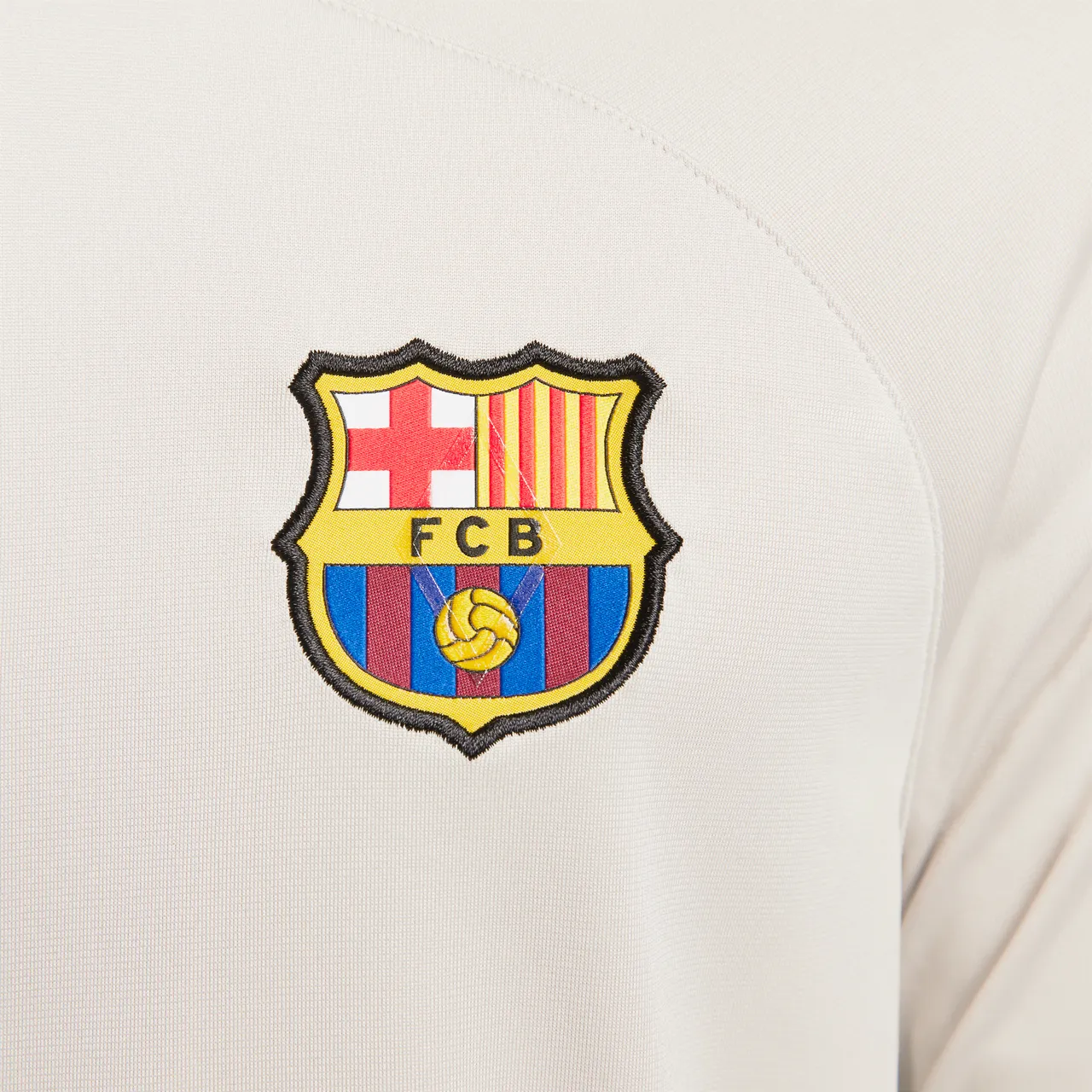 F.C. Barcelona Strike Men's Nike Dri-FIT Hooded Football Tracksuit - Brown - Polyester