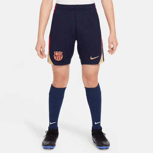 F.C. Barcelona Strike Older Kids' Nike Dri-FIT Football Shorts - Blue - Polyester
