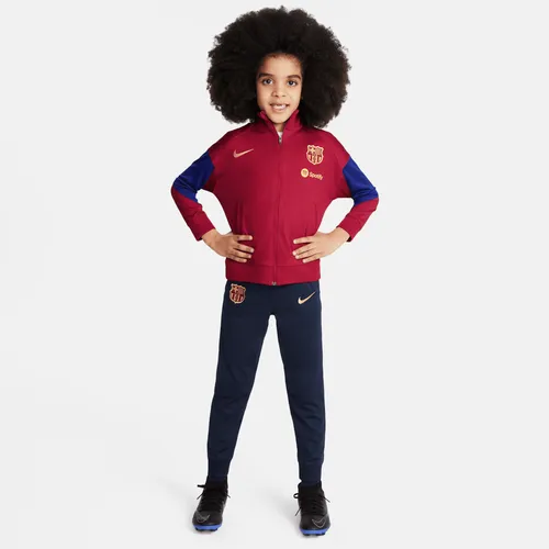 F.C. Barcelona Strike Younger Kids' Nike Dri-FIT Football Knit Tracksuit - Red - Polyester