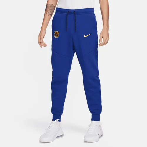 F.C. Barcelona Tech Fleece Men's Nike Football Joggers - Blue - Cotton