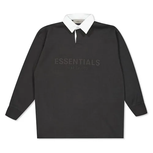 Fear of God Essentials Junior Rugby Polo Shirt - Black