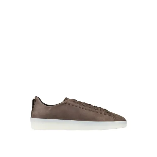 Fear Of God , Essentials Tennis Low Sneakers ,Brown male, Sizes:
