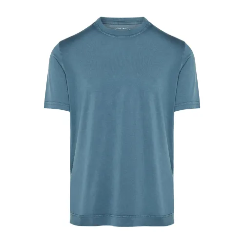 Fedeli , Extreme cotton t-shirt ,Blue male, Sizes: