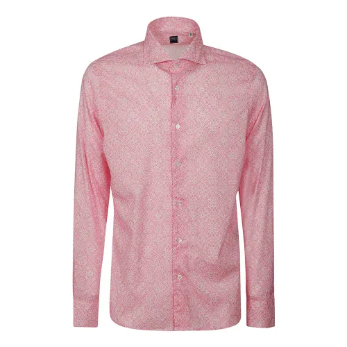 Fedeli , Men Clothing Shirts Multicolour Ss23 ,Pink male, Sizes: