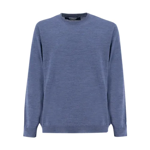 Fedeli , Sweatshirts ,Blue male, Sizes: