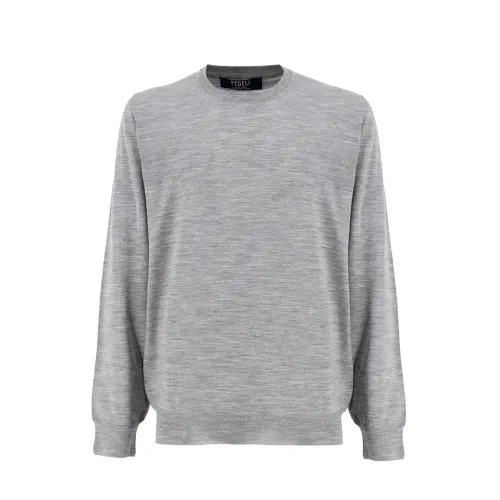 Fedeli , Sweatshirts ,Gray male, Sizes: