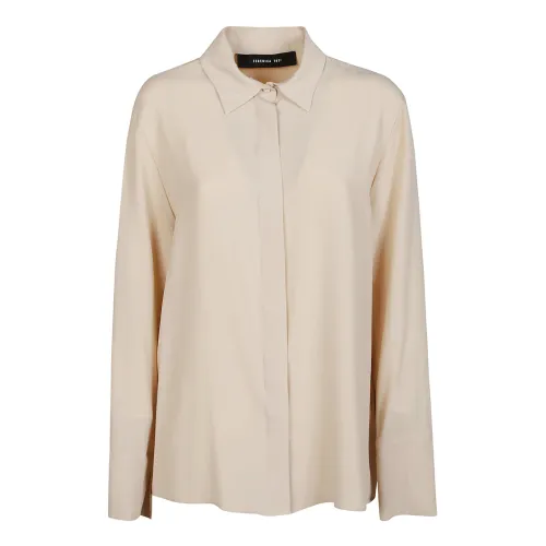 Federica Tosi , 0706 Burro Long Sleeve Shirt ,Beige female, Sizes: